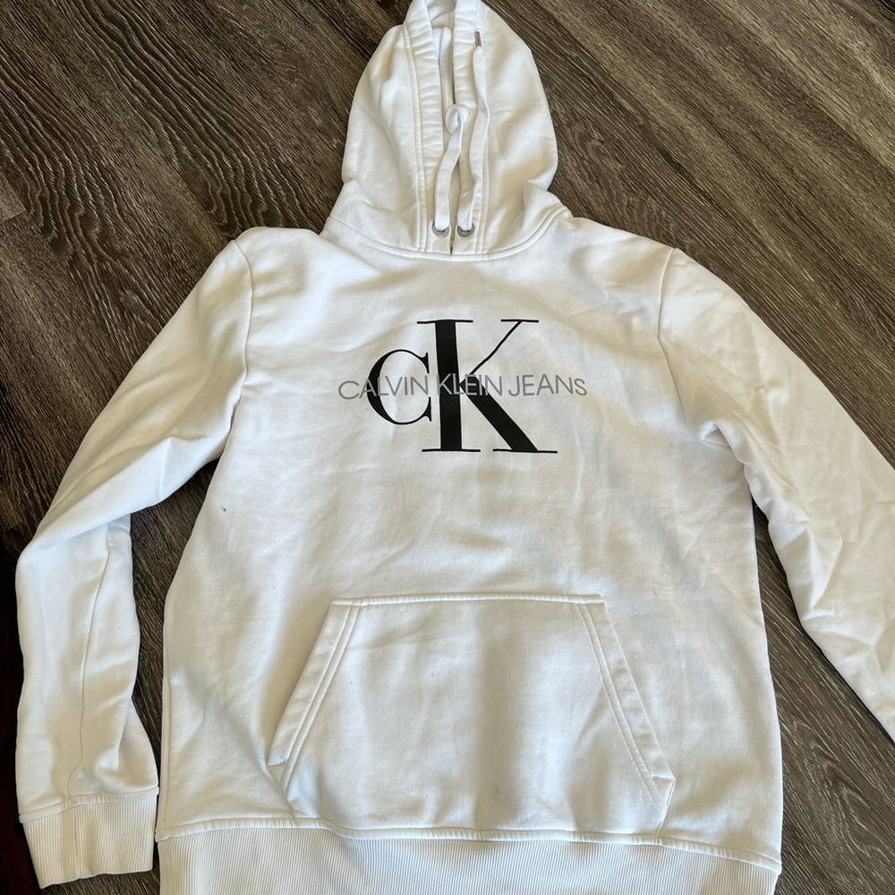 White Calvin Klein hoodie